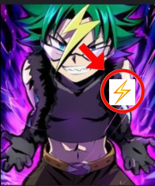 bro got the lightning emoji in his hair | image tagged in beyblade,hair,lightning,goofy ahh | made w/ Imgflip meme maker