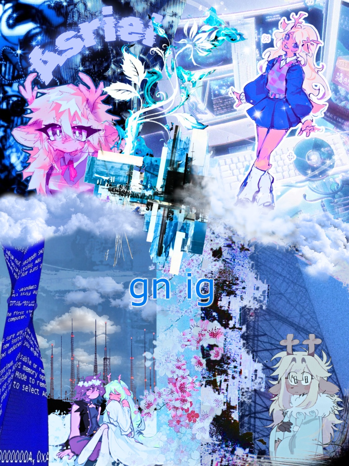 asriel's noelle template | gn ig | image tagged in asriel's noelle template | made w/ Imgflip meme maker