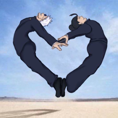 Gojo Geto heart Blank Meme Template