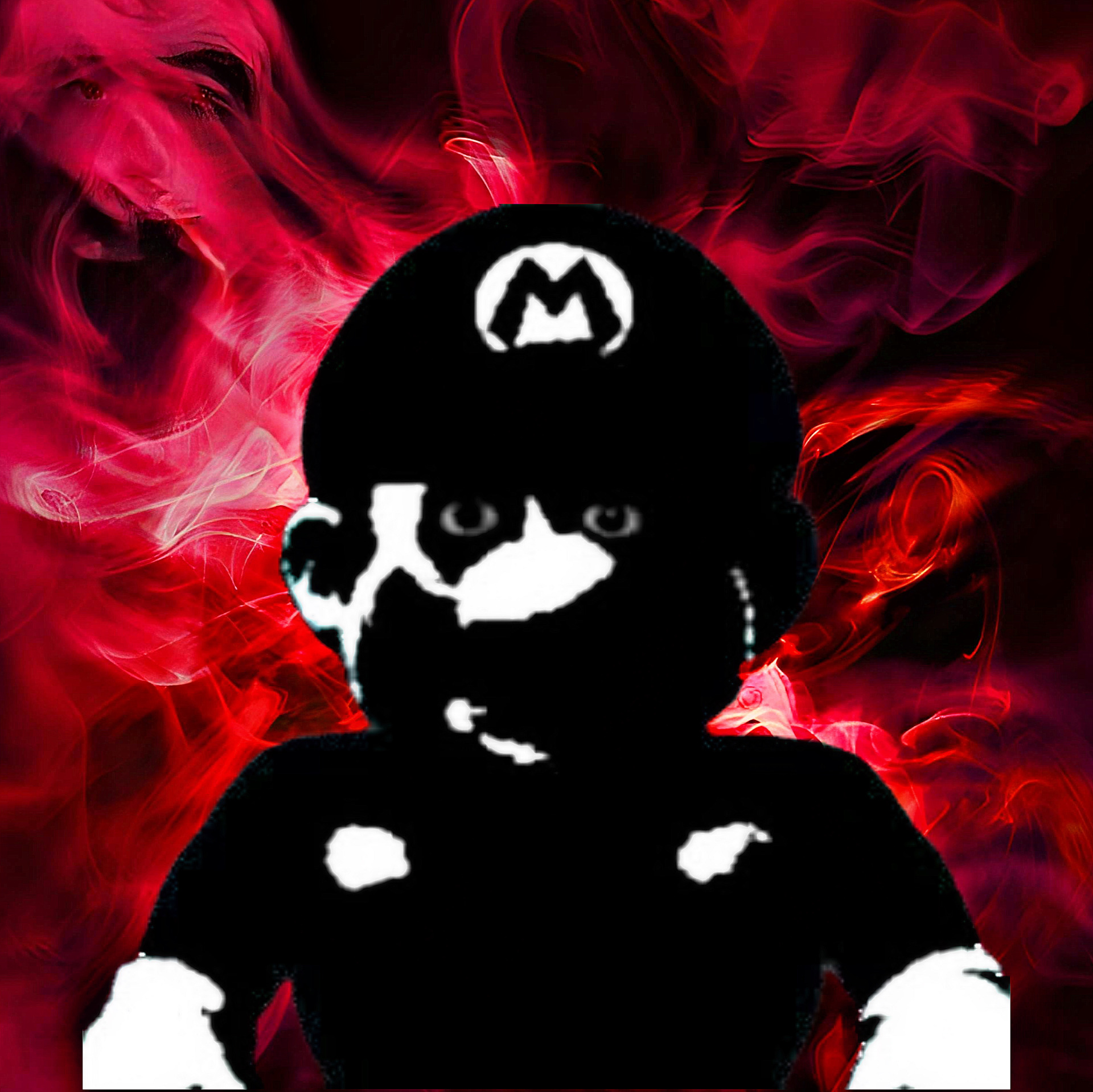 Mario stare Blank Meme Template