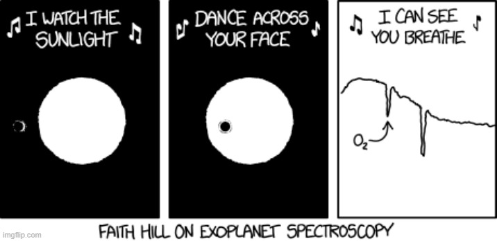 image tagged in spectroscopy,exoplanets,faith hill,breathe,the kiss,song lyrics | made w/ Imgflip meme maker
