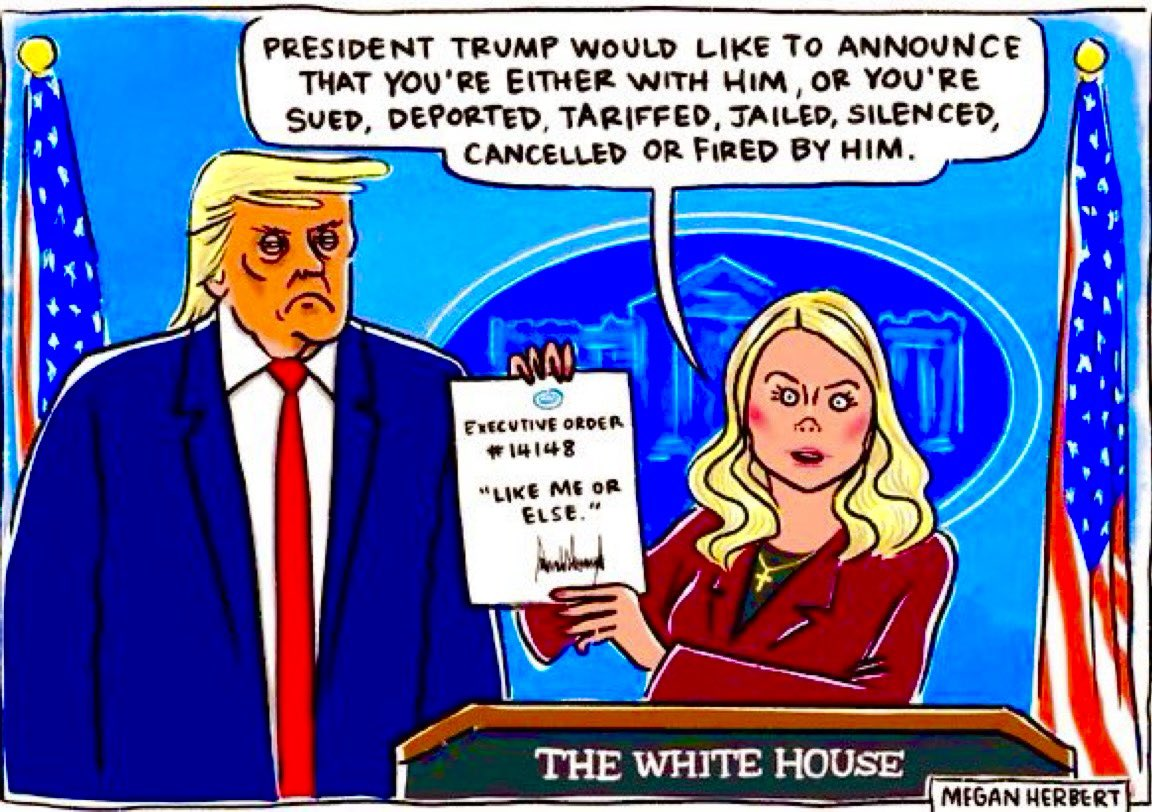 Donald Trump Karoline Leavitt Like him or else Blank Meme Template