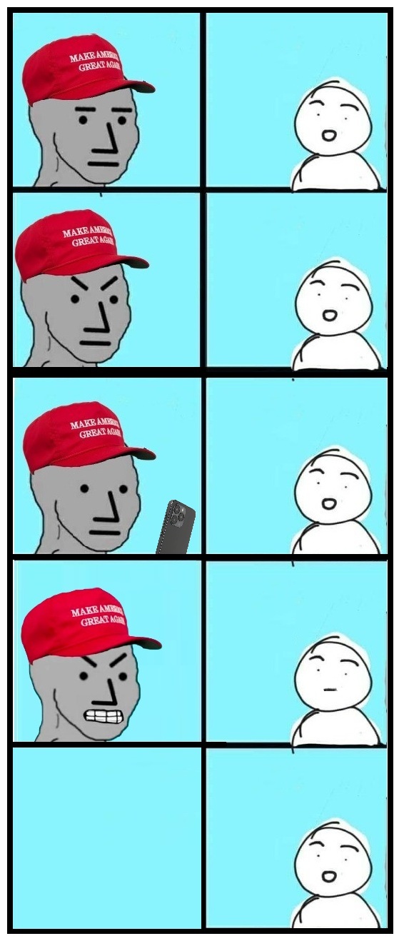 maga npc fact check Blank Meme Template