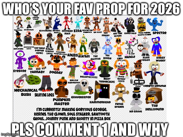 Part 2 of my Spirit Halloween 2026 lineup ideas. | WHO’S YOUR FAV PROP FOR 2026; PLS COMMENT 1 AND WHY | image tagged in spirit halloween,spirit midnight masque theater,2026,ideas,fnaf,memes | made w/ Imgflip meme maker