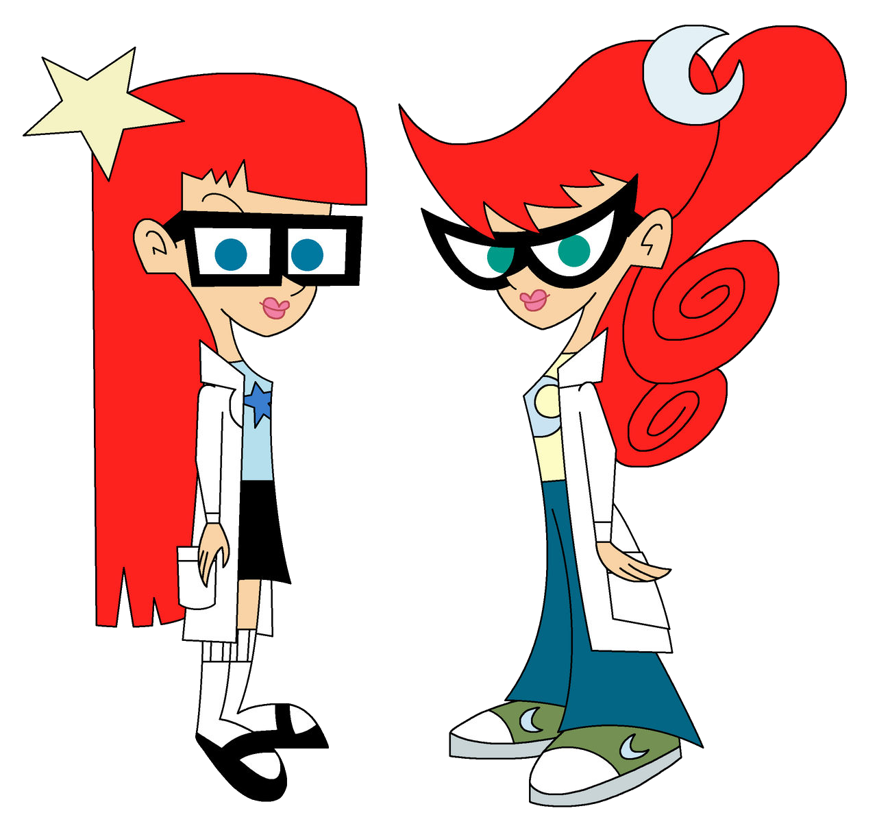 Susan and Mary Test (Lab Test Twin Sisters) Blank Meme Template