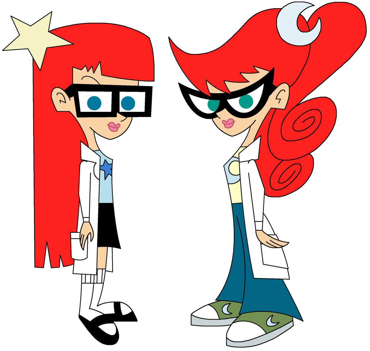 Susan and Mary Test (Lab Test Twin Sisters) Blank Meme Template