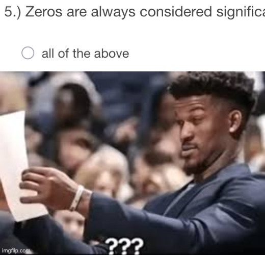 What's the point of the phrase "all of the above" if all the other answers are below it | image tagged in jimmy butler reading | made w/ Imgflip meme maker