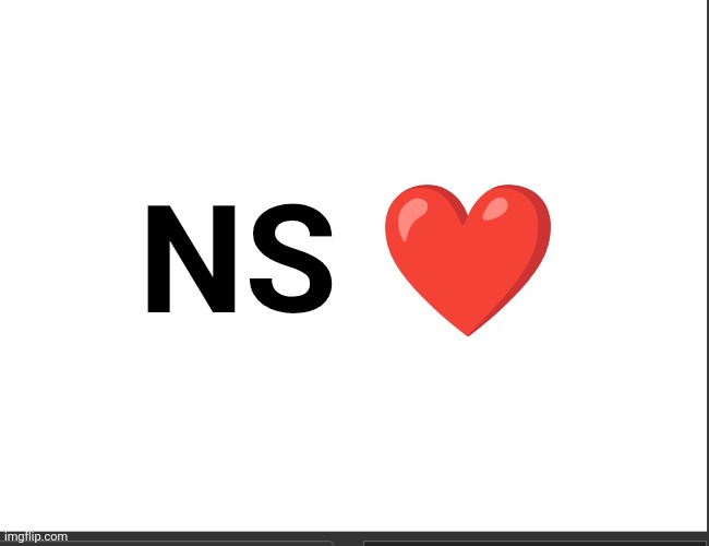 NS ❤️ | image tagged in blanc | made w/ Imgflip meme maker