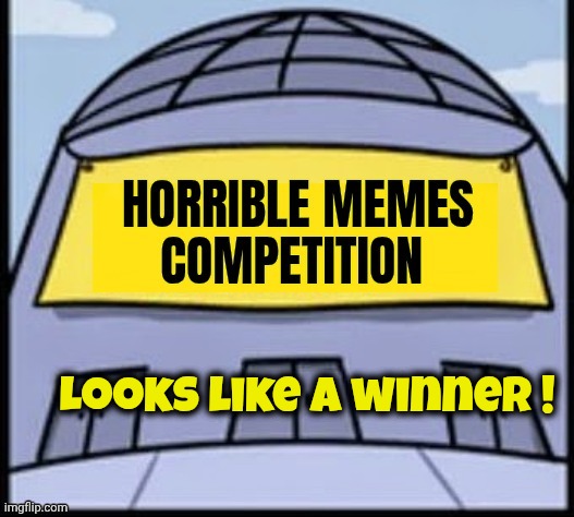 Horrible memes | Looks like a winner ! | image tagged in horrible memes | made w/ Imgflip meme maker