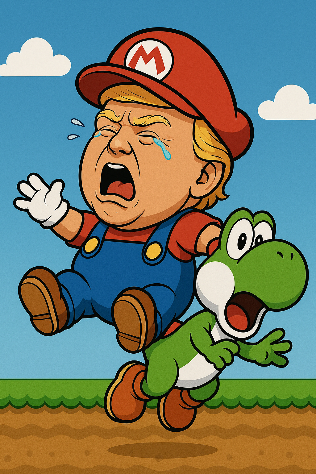 High Quality Babytrumpmario Blank Meme Template
