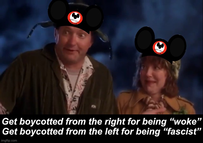 But but but we focused on the “modern audience” | Get boycotted from the right for being “woke”
Get boycotted from the left for being “fascist” | image tagged in cousin eddie,politics lol,memes | made w/ Imgflip meme maker