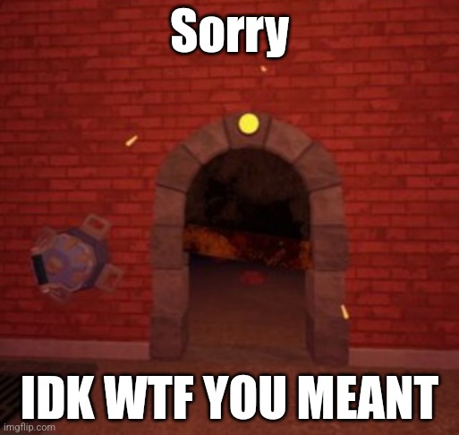 Sorry what | Sorry; IDK WTF YOU MEANT | image tagged in sorry what | made w/ Imgflip meme maker