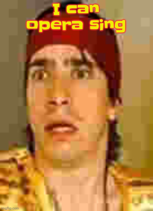 when the | I can opera sing | image tagged in when the | made w/ Imgflip meme maker