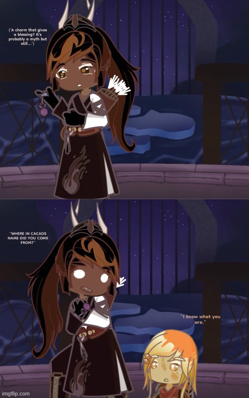 Sibling shenanigans | image tagged in gacha,ocs,cookie run kingdom | made w/ Imgflip meme maker
