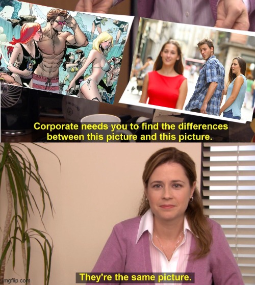 Easy Now Cyclops | image tagged in memes,they're the same picture | made w/ Imgflip meme maker