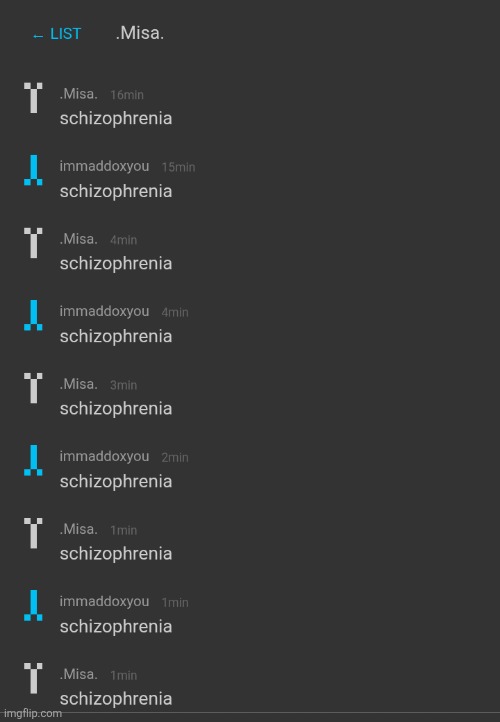 schizophrenia | made w/ Imgflip meme maker