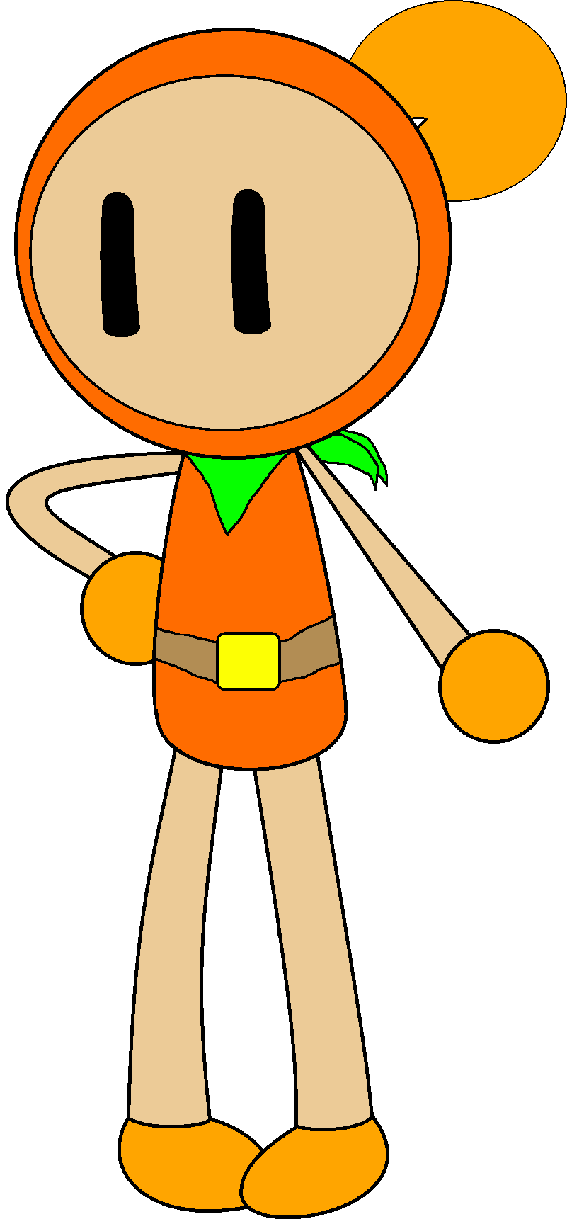 Orange Bomber (Paleoverse + EOIverse) Blank Meme Template