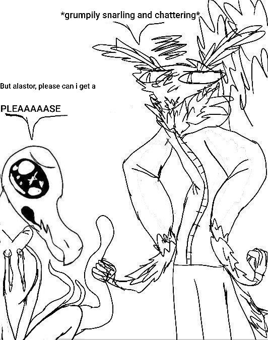 But alastor, please can i get a X, PLEAAAAASE Blank Meme Template