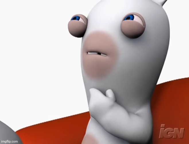 Thinking Rabbid Blank Meme Template