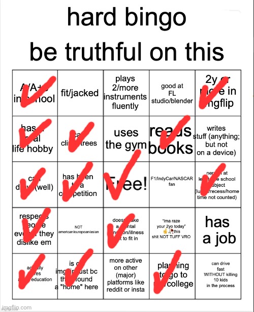 pingo | image tagged in hard bingo for msmg | made w/ Imgflip meme maker