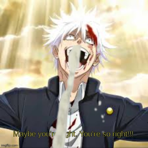 Gojo you're so right | image tagged in gojo you're so right | made w/ Imgflip meme maker