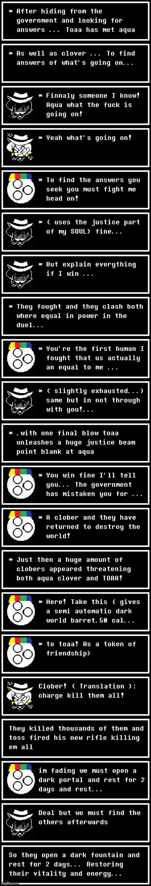 Toaa side of the  story on the clober apocalypse part 2 | image tagged in clober,clober apocalypse,cloberpocalypse | made w/ Imgflip meme maker