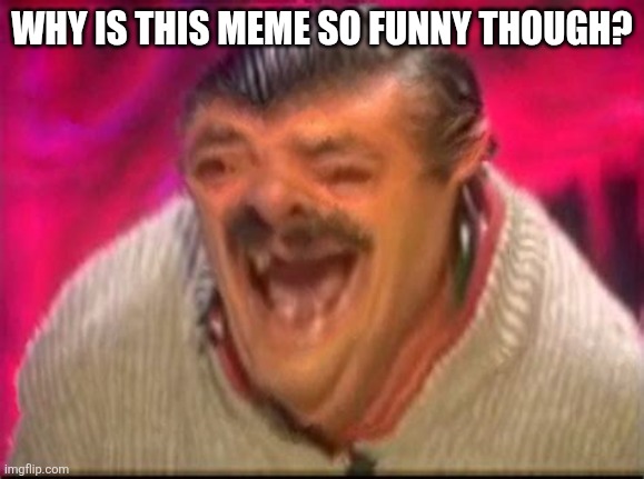 WHY IS THIS MEME SO FUNNY THOUGH? | image tagged in old man laughing | made w/ Imgflip meme maker