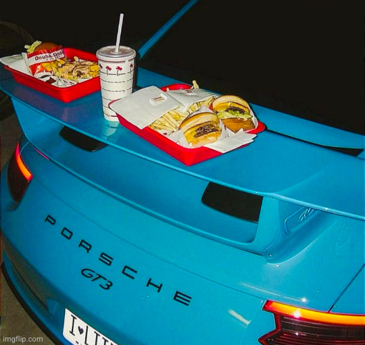 uwahhh | image tagged in porsche,mcdonald's | made w/ Imgflip meme maker