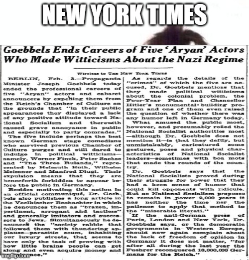 Frightening New York Times Nov 4,1939 | NEW YORK TIMES | image tagged in memes,black girl wat | made w/ Imgflip meme maker