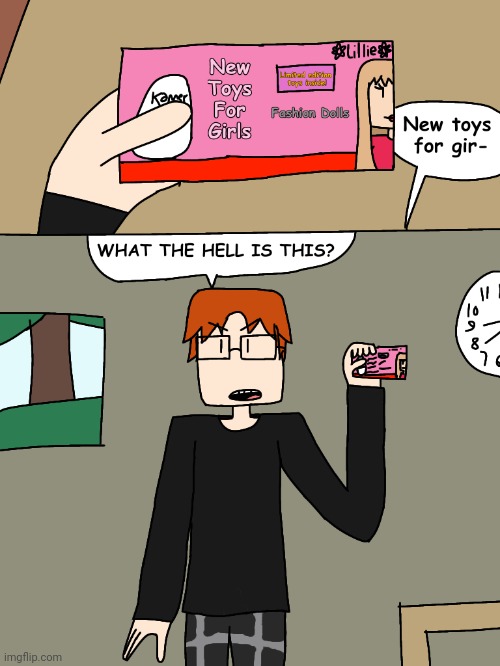 MC received something he doesn't really like during fan mail... | image tagged in mc,fan mail,moscovio may,comics,kinder surprise | made w/ Imgflip meme maker