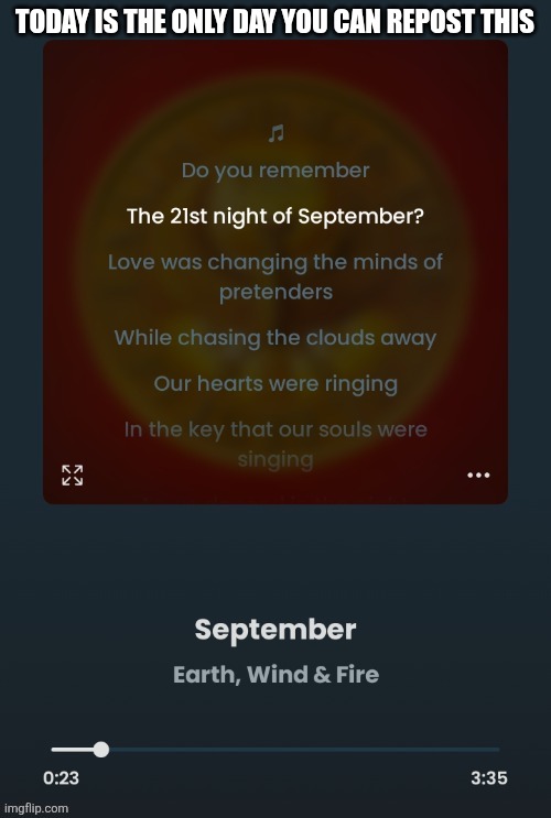 TODAY IS THE ONLY DAY YOU CAN REPOST THIS | image tagged in today is the only day you can repost this | made w/ Imgflip meme maker