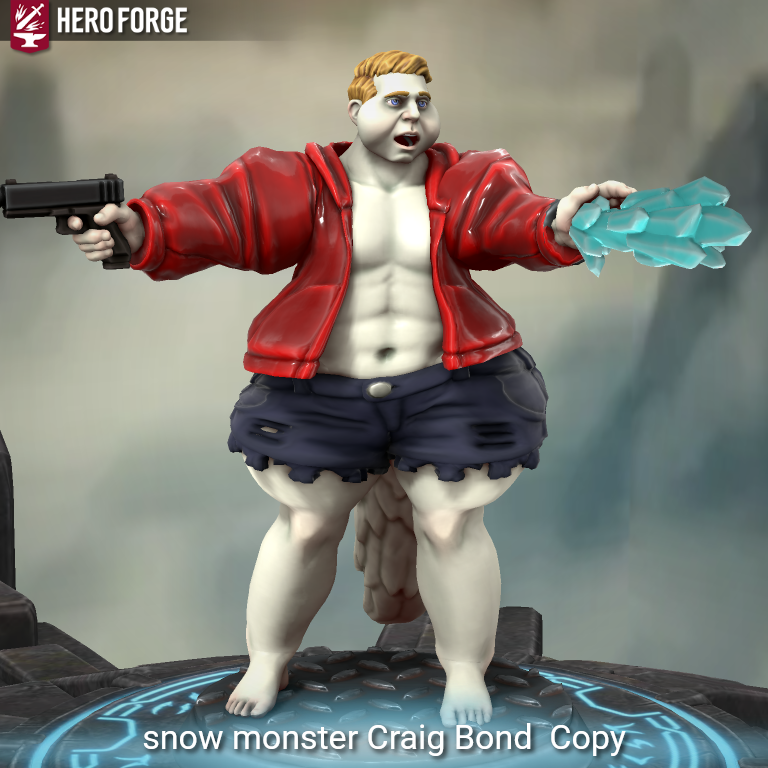 snow monster form james bond Blank Meme Template