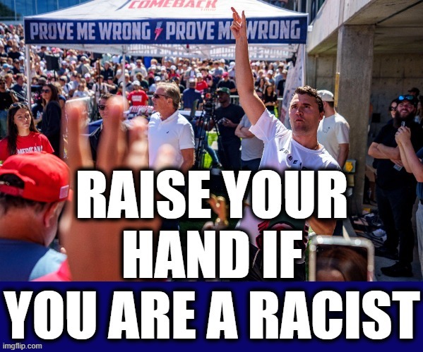 RAISE YOUR HAND | image tagged in raise your hand,racist,prove me wrong,intolerant,xenophobic,bigoted | made w/ Imgflip meme maker