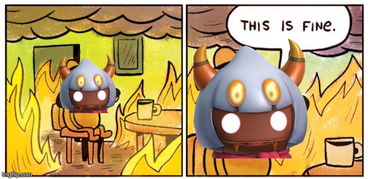 Taranza wants to be in Kirby AirRiders | image tagged in memes,this is fine,kirby,parody,funny,kirby air riders | made w/ Imgflip meme maker