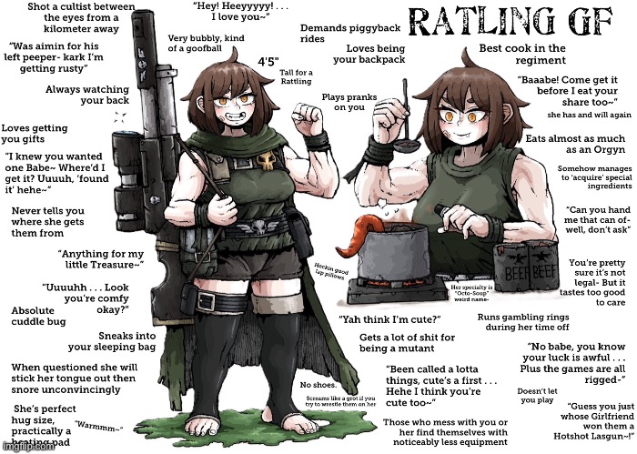 Autistic midget girlfriend | image tagged in memes,shitpost,warhammer40k,girlfriends,the perfect girl | made w/ Imgflip meme maker