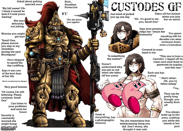 Canon girlfriend | image tagged in memes,shitpost,warhammer40k,girlfriends,wish the canon ones were this hotm | made w/ Imgflip meme maker