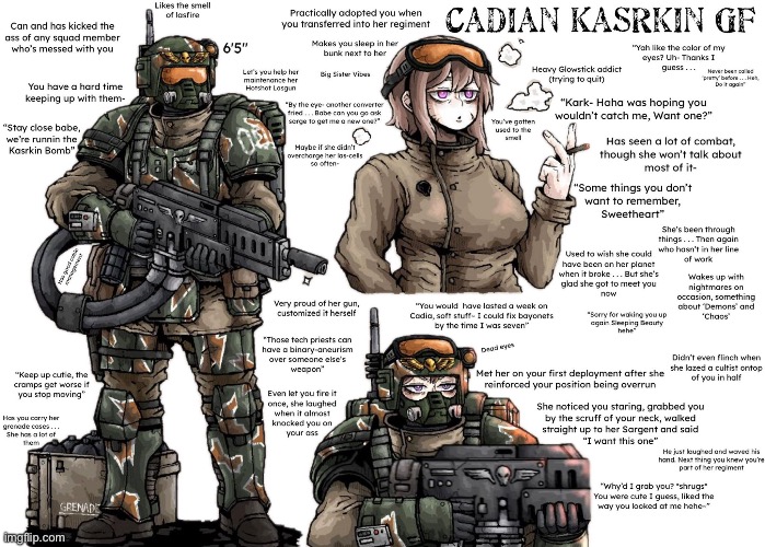Girl-success-friend | image tagged in memes,shitpost,warhammer40k,girlfriend | made w/ Imgflip meme maker