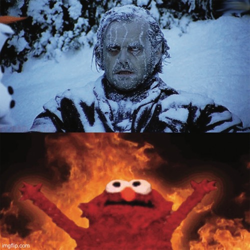 Cold vs Hot | image tagged in cold vs hot | made w/ Imgflip meme maker
