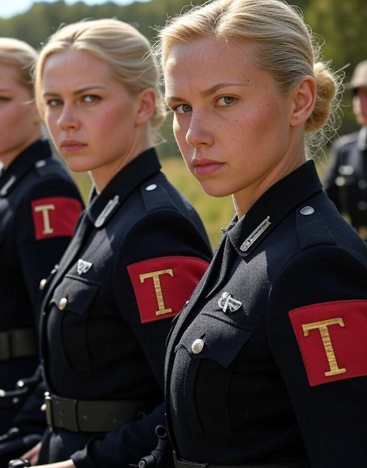 T-armband blonde women uniforms  JPP Blank Meme Template