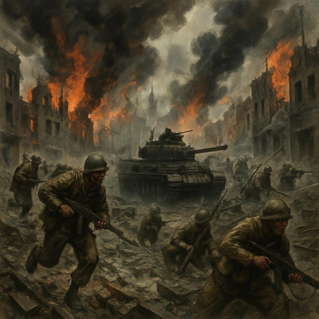 Mad fury of war SUSTAINED or SUDDEN high intensity armed conflic Blank Meme Template