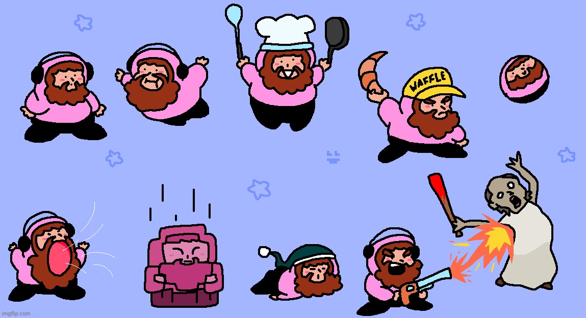 Caseoh fanart but he’s Kirby (I have no idea how he’d be able to see this…) | made w/ Imgflip meme maker