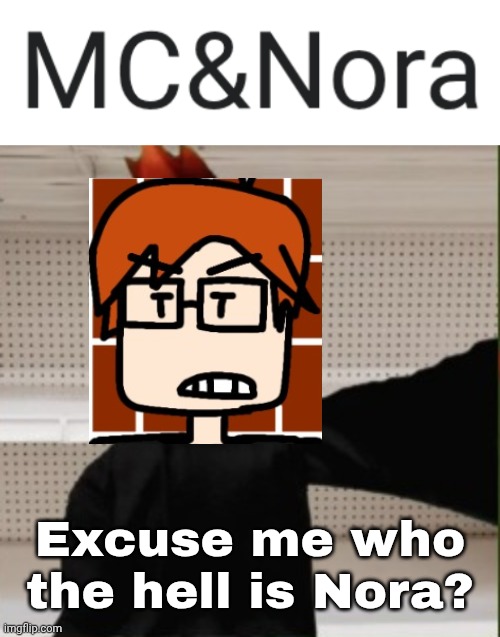 MC when he sees his name shipped with someone else's instead of CC's: | Excuse me who the hell is Nora? | image tagged in mc selfie angry reaction,mc,memes,comics,moscovio may | made w/ Imgflip meme maker