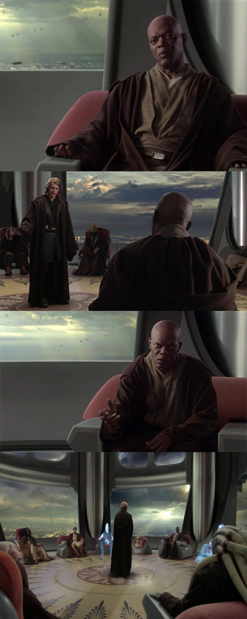 Anakin vs the Council Blank Meme Template