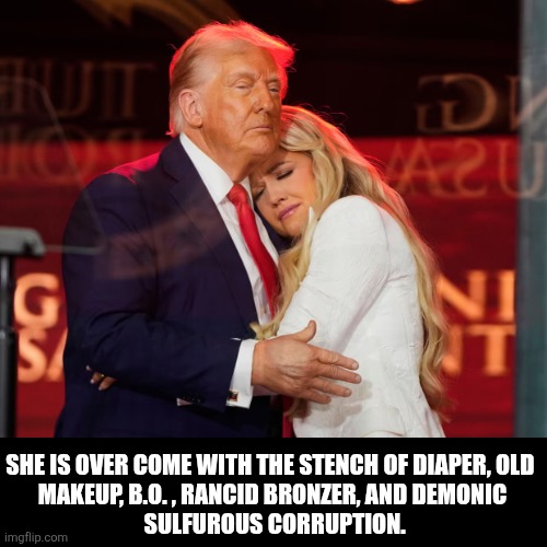 Fake outrage | SHE IS OVER COME WITH THE STENCH OF DIAPER, OLD 
MAKEUP, B.O. , RANCID BRONZER, AND DEMONIC
 SULFUROUS CORRUPTION. | image tagged in kirk,diapers stink | made w/ Imgflip meme maker