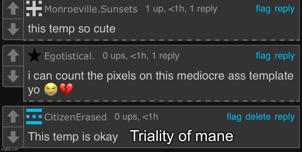 Triality of mane | made w/ Imgflip meme maker