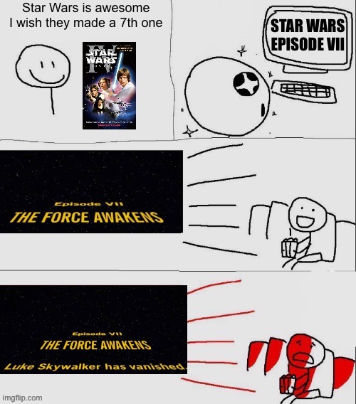 Star Wars is awesome I wish they made a 7th one; STAR WARS EPISODE VII | made w/ Imgflip meme maker