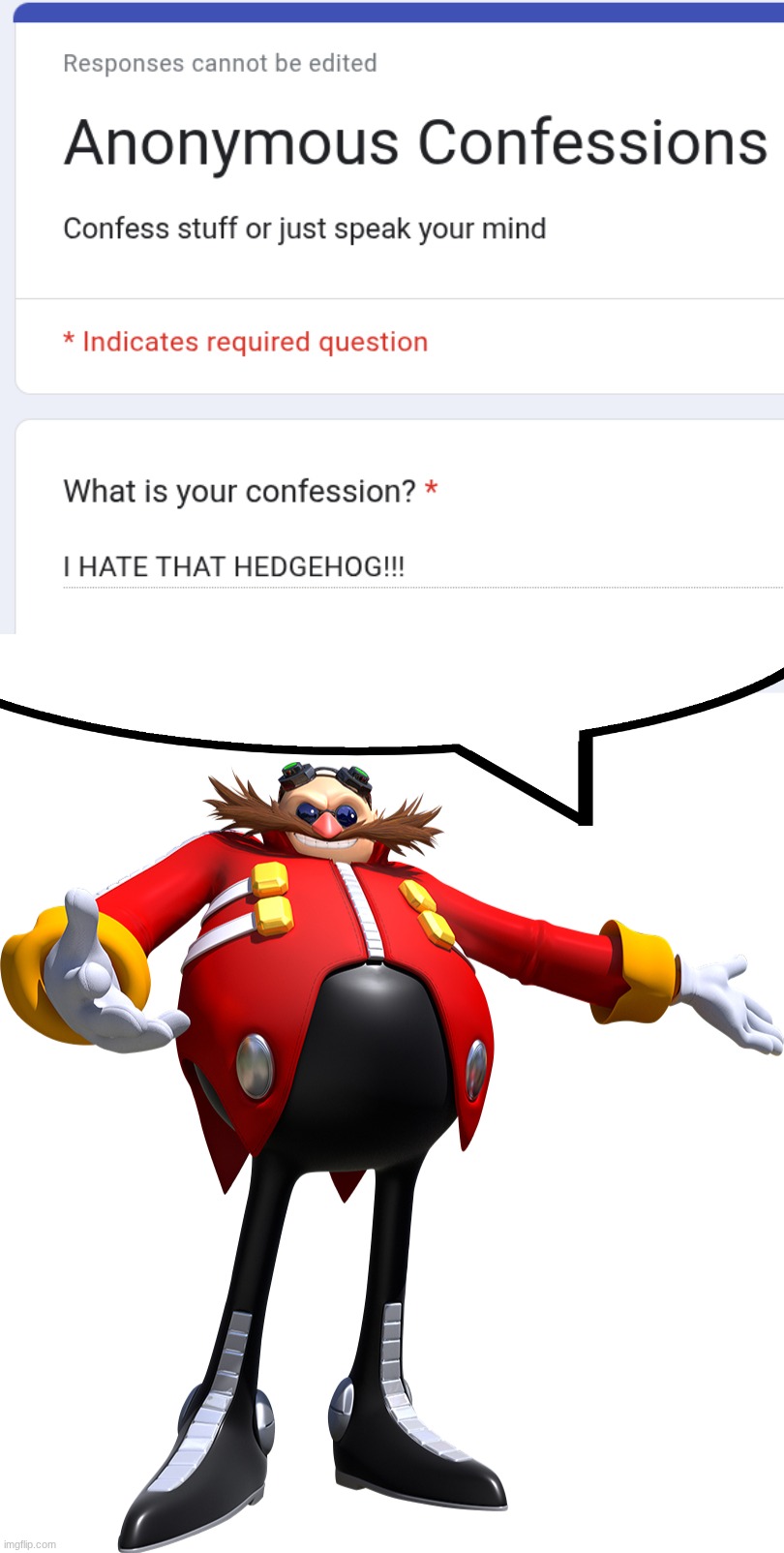 image tagged in dr eggman | made w/ Imgflip meme maker