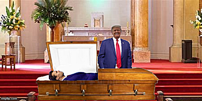 Trump posing with his dead martyr Kirk | image tagged in trump posing with his dead martyr kirk,chuck in a box,maga martyr,trump takes kirk on tour,prove me wrong | made w/ Imgflip meme maker