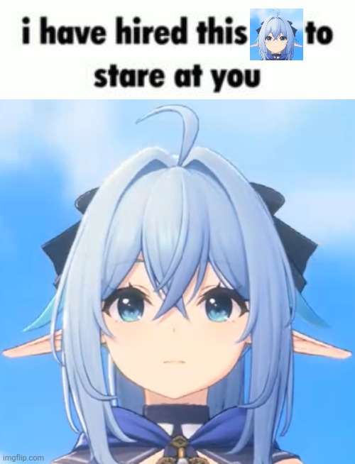 Starborn_stare | image tagged in stare,azur lane | made w/ Imgflip meme maker