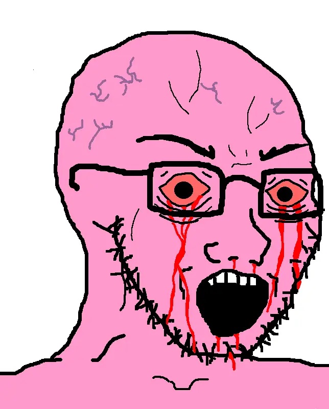 Pink Wojak Blank Meme Template